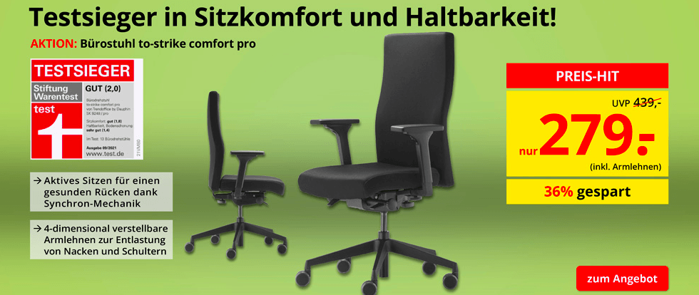 Praktische Bürostühle im Angebot bei Printus zum Schnäppchenpreis