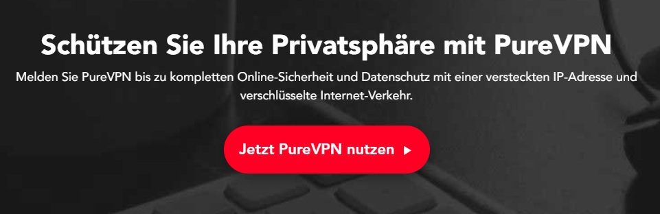 Banner für die PureVPN-Gutscheinseite mit dem Hinweis zum Schutz der Privatsphäre