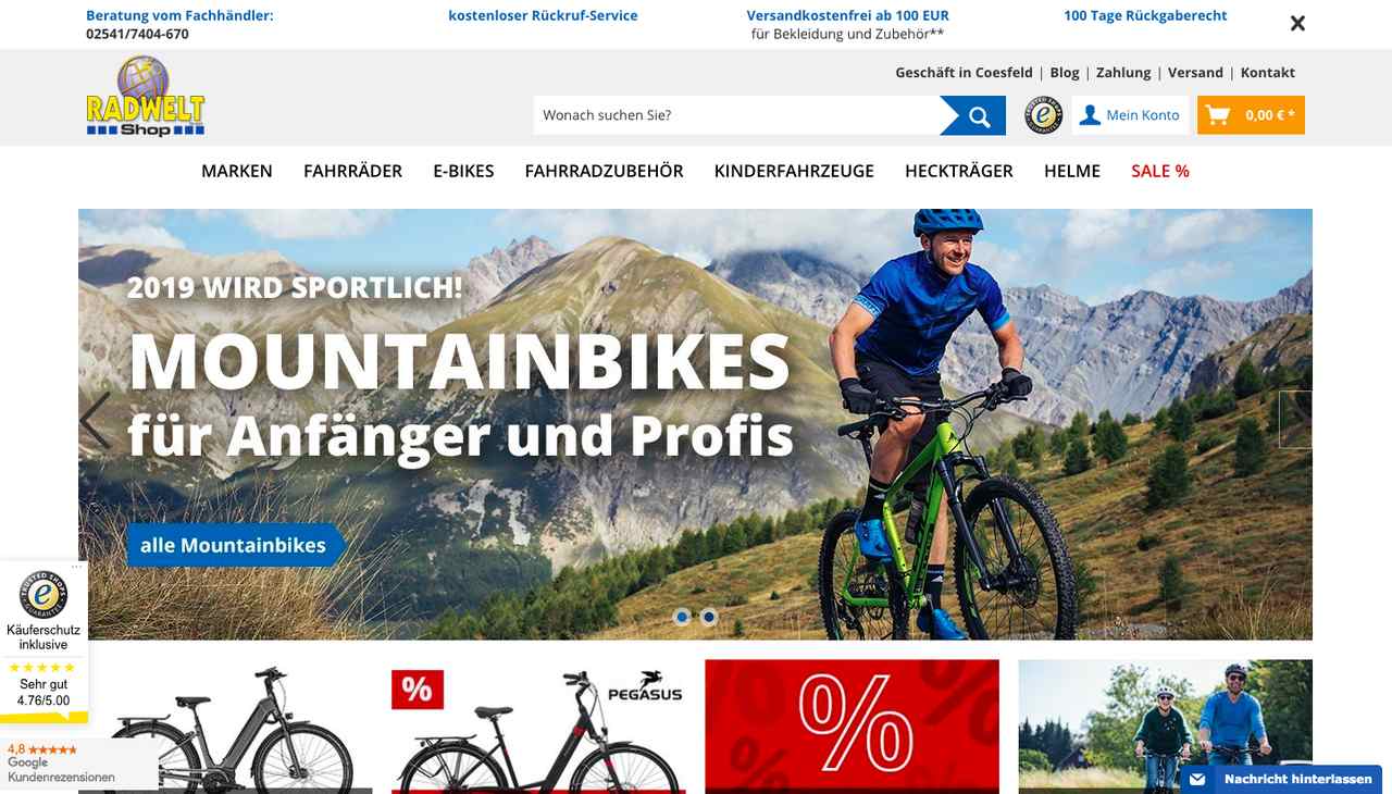 Angebote im Radwelt-Shop