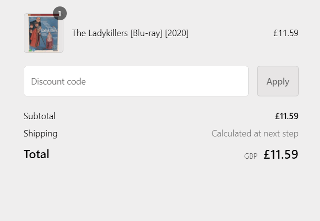 Rarewaves discount code area in shopping cart image
