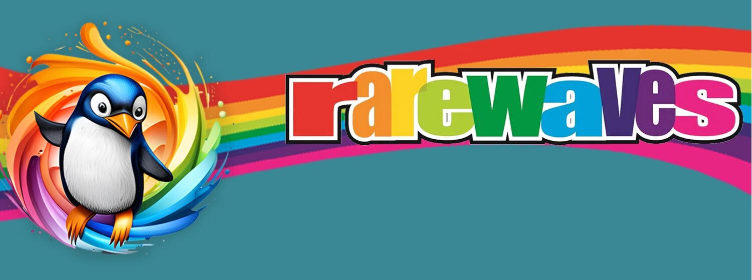 Rarewaves money saving tips banner - Large rainbow coloured Rarewaves logo