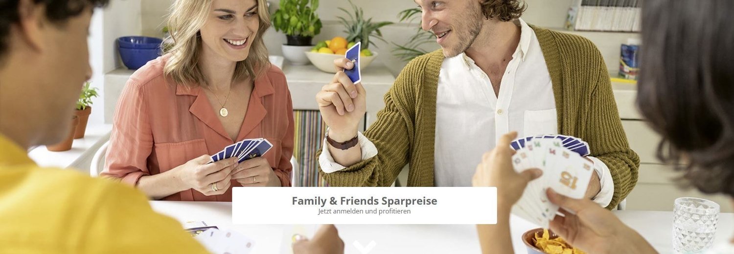 Banner für Family & Friends Sparpreise für Ravensburger Clubmitglieder