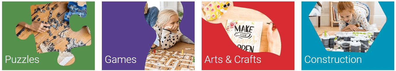 Ravensburger to categories - Puzzles, Gamesa, Arts & Crafts and Construction