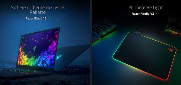 Banner für Rabatte auf das Razer Blade