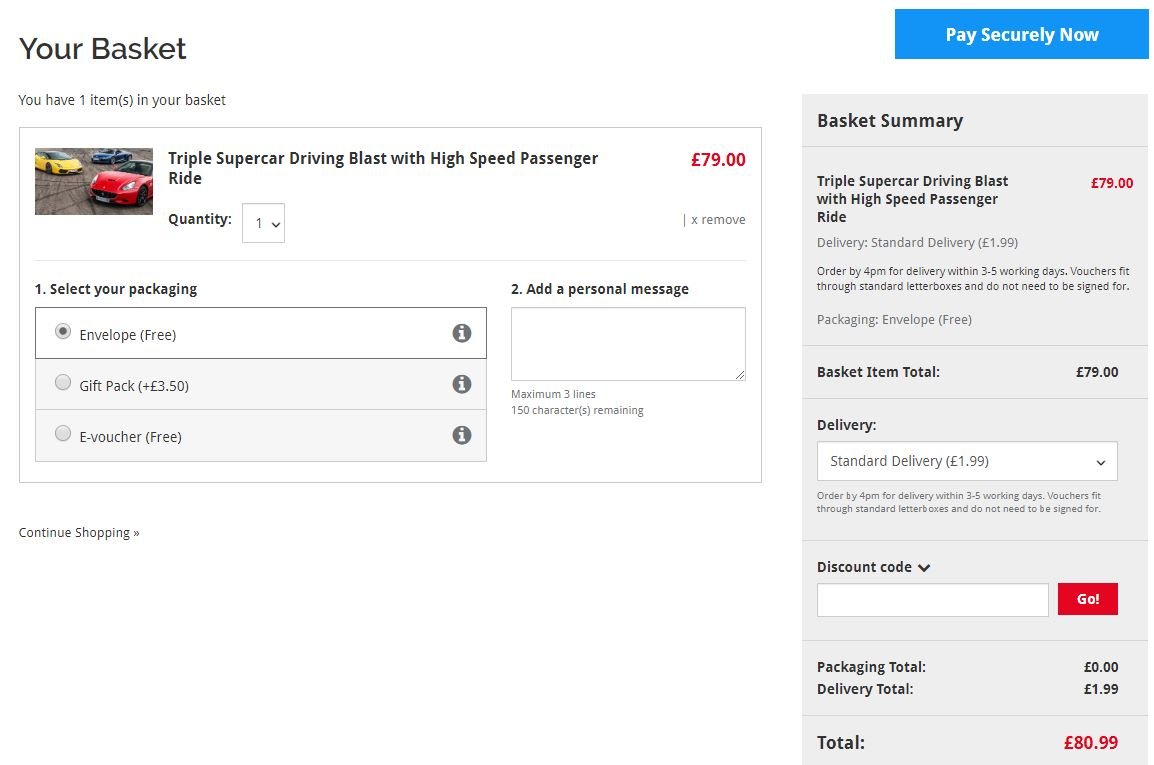 Red letter days discount code redemption box