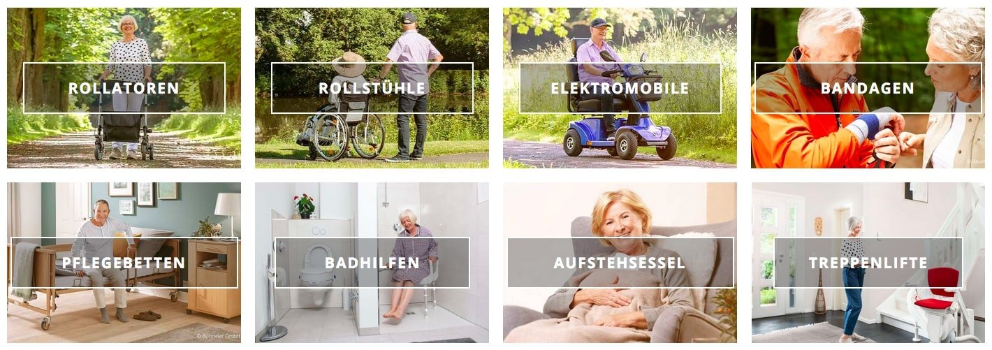 Das umfassende Sortiment an Hilfsmitteln im Online-Shop von Rehashop
