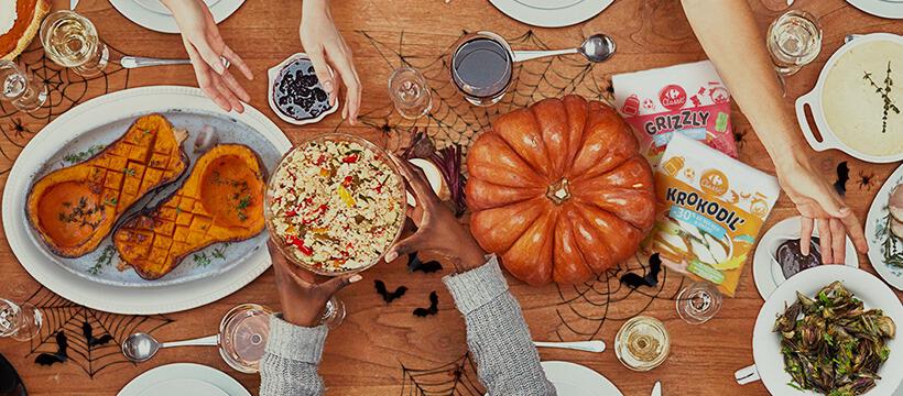 Repas d'automne et d'Halloween avec Carrefour