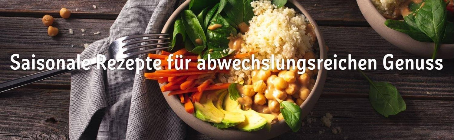 Banner von Rewe: Saisonale Rezepte für abwechslungsreichen Genuss