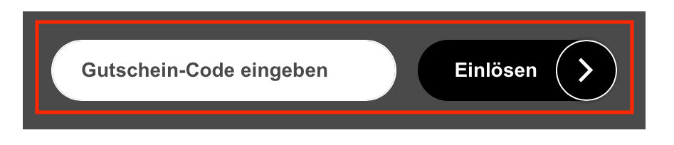 Eingabefeld für den Rotho Gutschein im Warenkorb