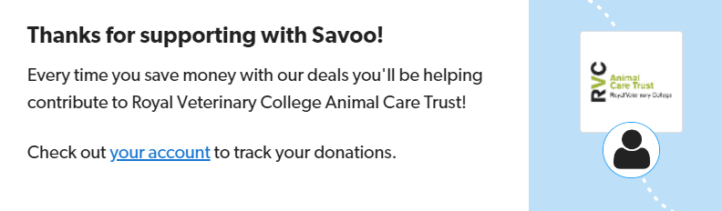 Signing up to support the Royal Veterinary College with Savoo