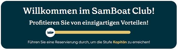 Sichere dir exklusive Vorteile und Rabatte im kostenlosen SamBoat Club.