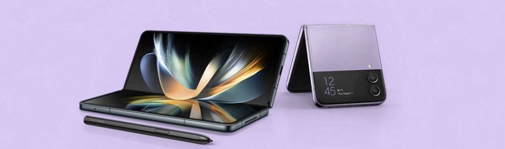 Galaxy Flip4 in Flieder