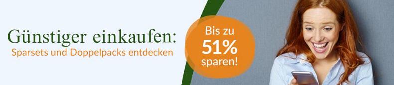 Bis zu 51 % sparen mit den Sanicare Sparsets und Doppelpacks