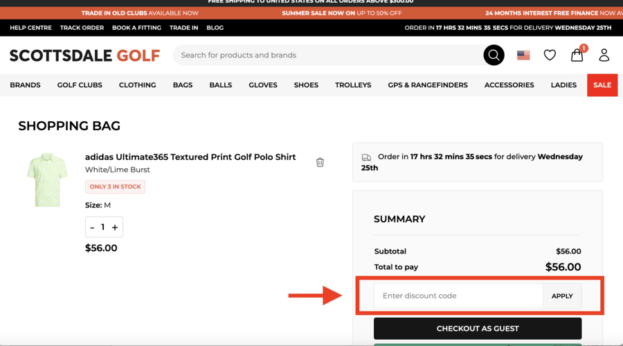 Scottsdale Golf Coupon Code