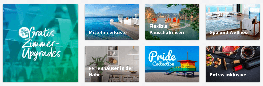 Gratis Zimmer-Upgrades, flexible Pauschalreisen und Extras inklusive als Vorteile bei Secret Escapes