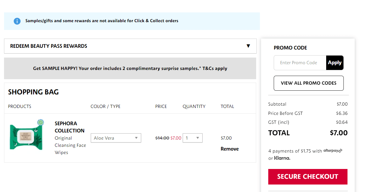 sephora discount code redemption box
