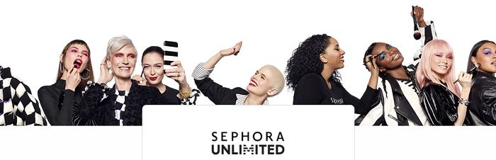 Mitglieder des Sephora Unlimited Treueprogramms probieren Makeup aus