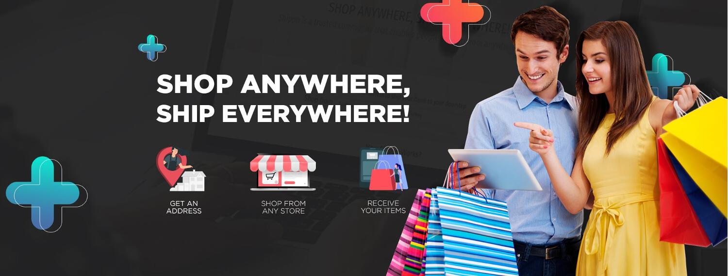Shippn couple shopping online