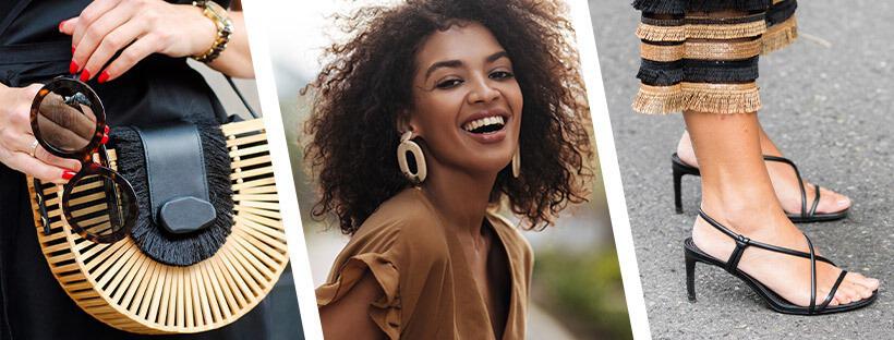 Shop Simon banner with three pictures including fashion accessories