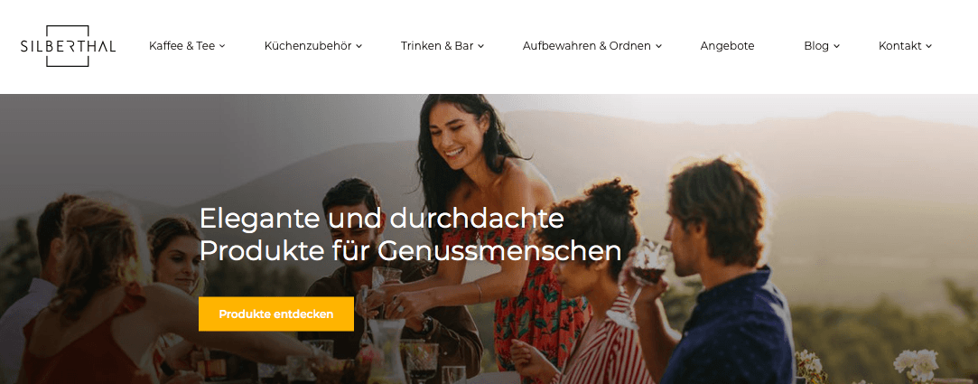 Silberthal Online-Shop mit Produkten für deine Küche