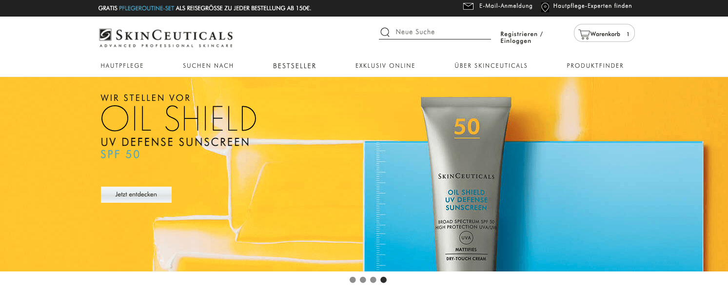 Sichere dir exklusive SkinCeuticals Gutscheine für die Premium Hautpflege.