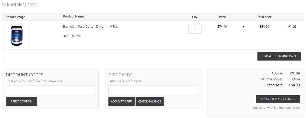 Sleepy People discount code redemption box
