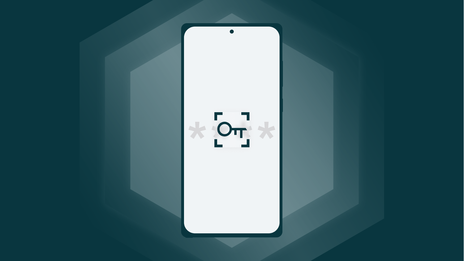 Smartphone avec protection de mot de passe Dashlane