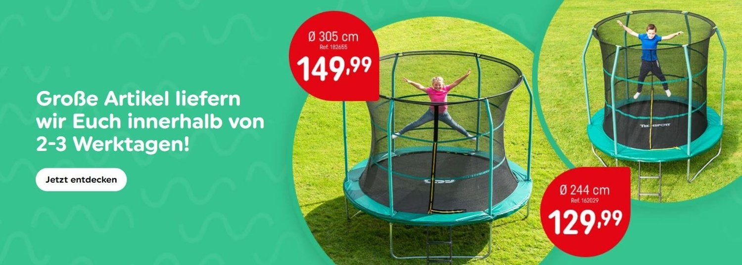 Trampoline mit schneller Lieferung