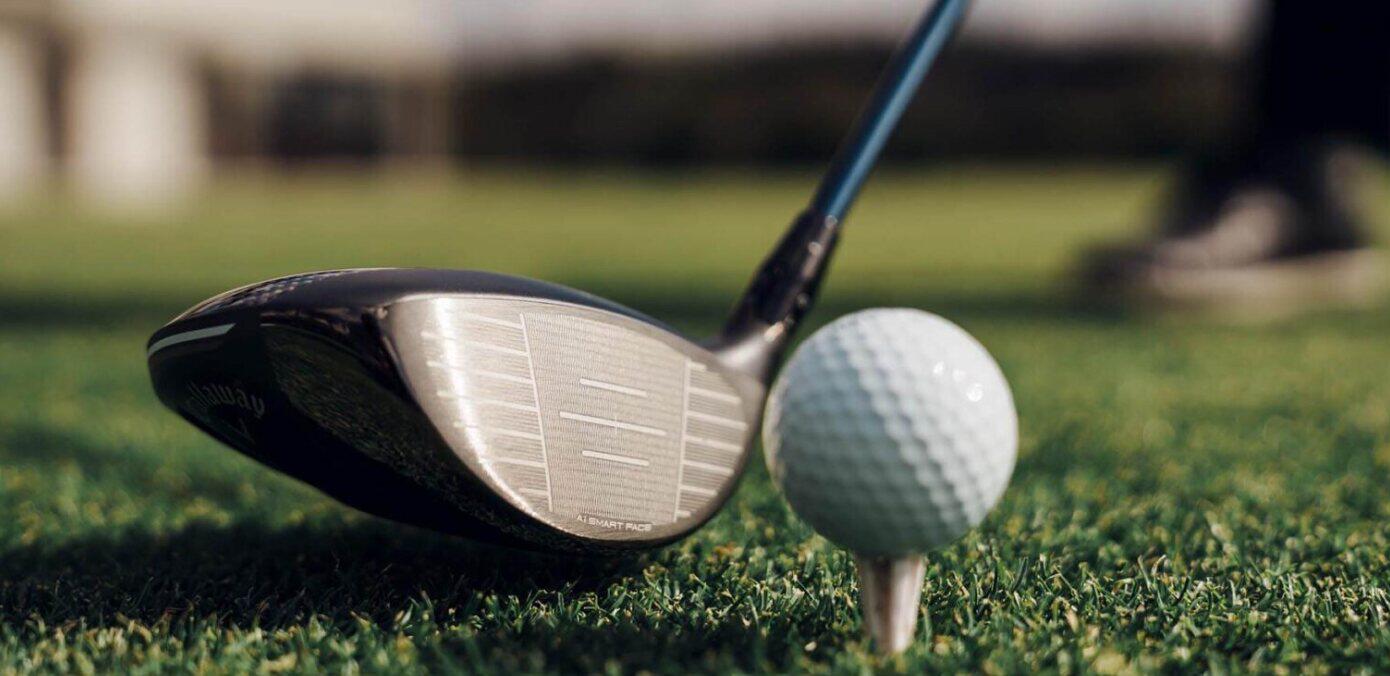 Snainton Golf savings page banner - Close up of a golf ball being struck by a club on a course