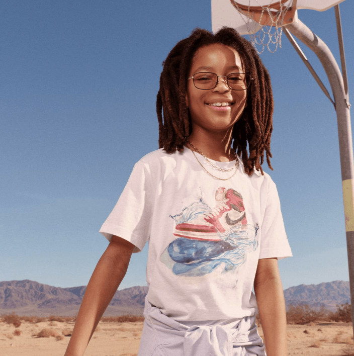 Child wearing Snipes clothing for kids