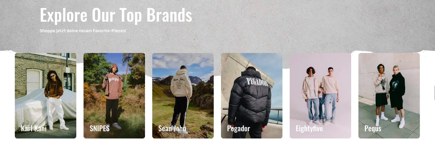 Snipes Top Brands wie Karl Kani