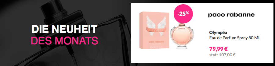 Sobelia Neuheit des Monats Paco Rabanne Parfüm