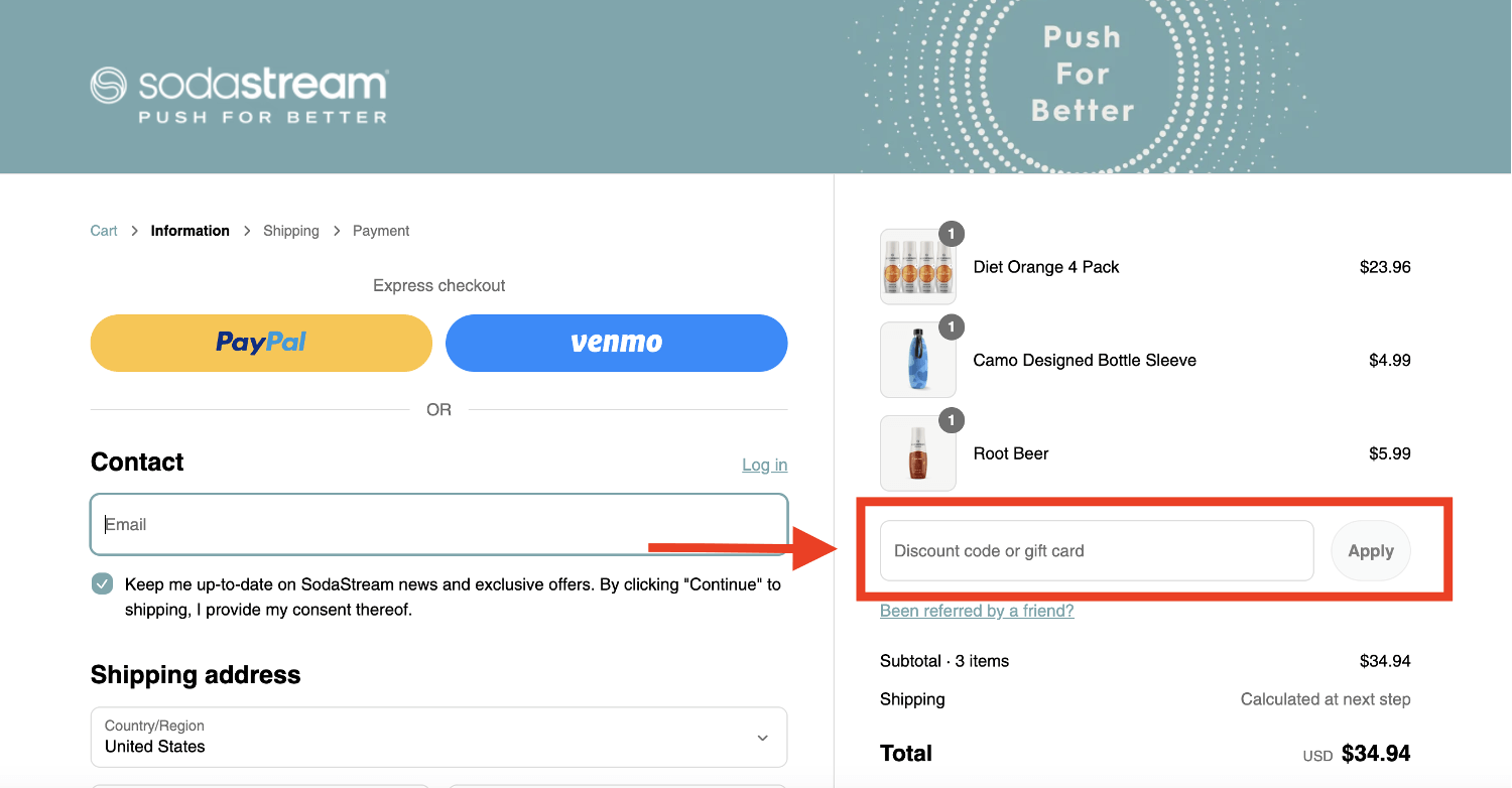SodaStream promo code