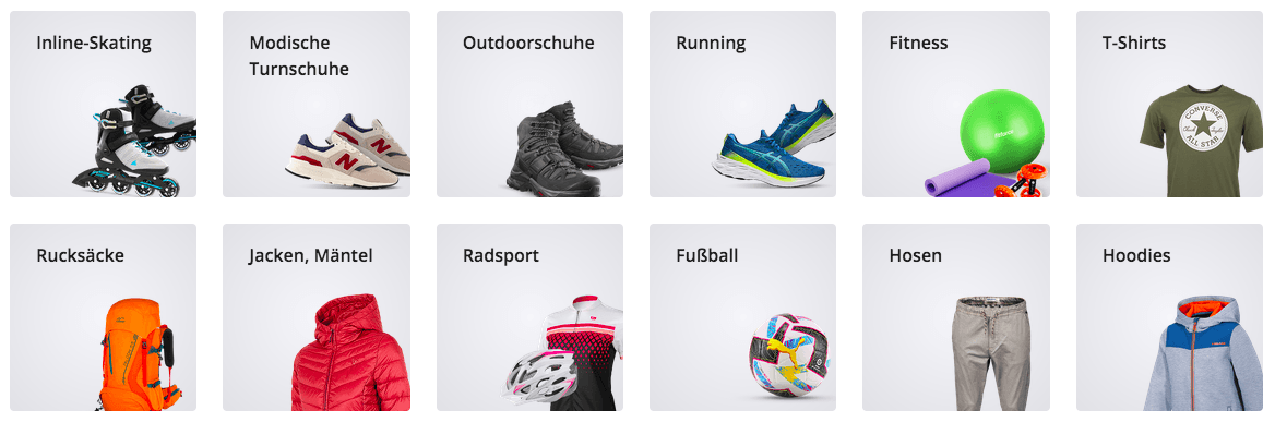 Sportisimo-Angebote und Sortiment für Sport und Fitness im Online-Shop