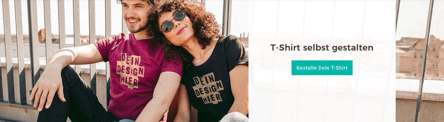 Gestalte dein T-Shirt bei Spreadshirt einfach und schnell ganz nach deinen individuellen Wünschen