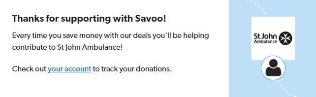 Signing up to support St John Ambulance with Savoo