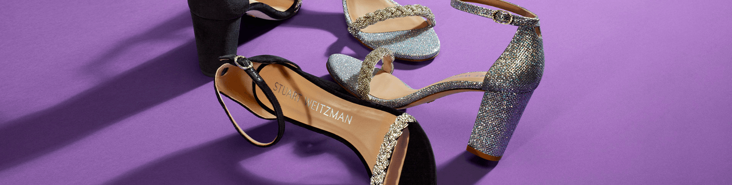 Glitzernde Stuart Weitzman Pumps im Online-Shop