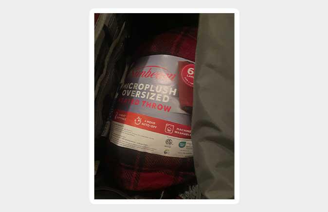 Sunbeam Red Plaid Oversized Throw