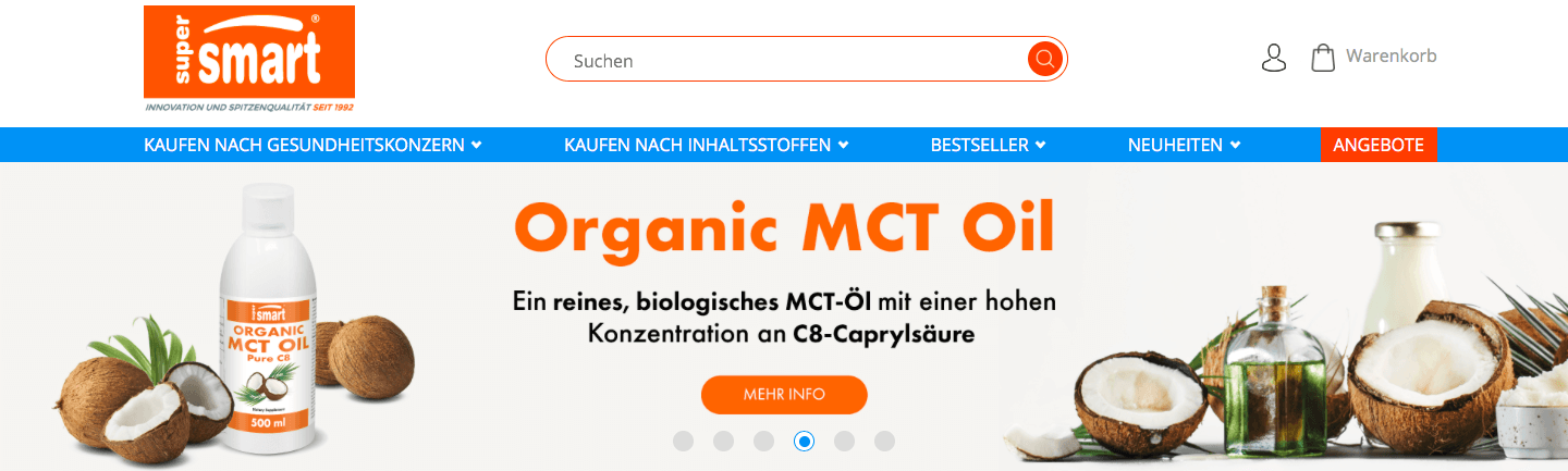 Nahrungsergänzungsmittel zu top Preisen im Online-Shop von SuperSmart