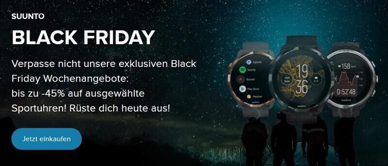 Bis zu 45 % Black-Friday-Rabatt bei Suunto