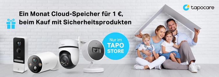Sicher dir beim Kauf einer Tapo Überwachungskamera das Tapo Cloud Angebot