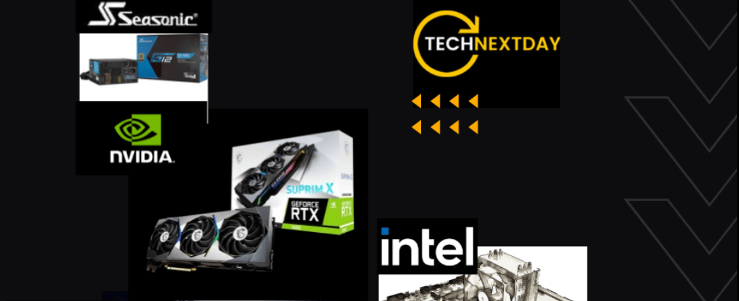 Technextday more ways to save banner. Image shows pc componets on a black bacground with company logo in top right corner