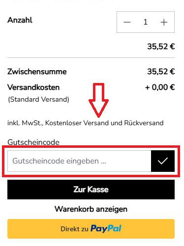 Eingabefeld von deinem teppich.de Gutschein