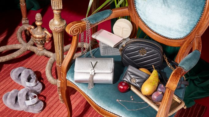 The Hut accessories selection including jewellery, shoes, and handbags
