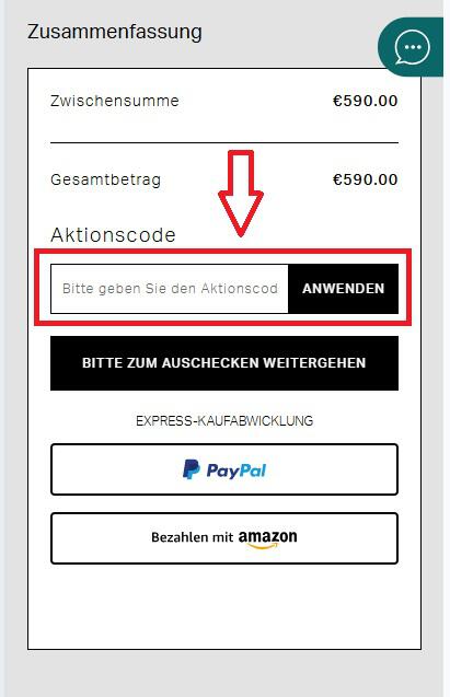 Screenshot von der Bestellübersicht, um deinen The Double F Gutschein einzulösen