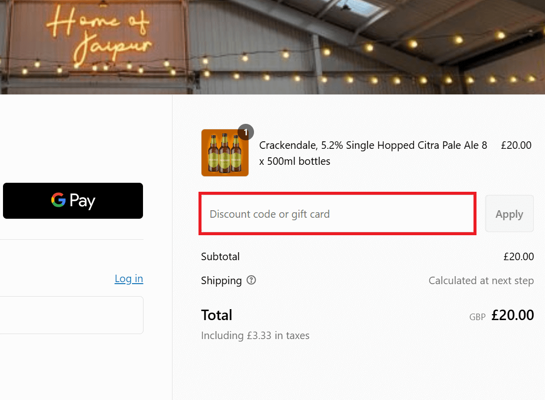 Thornbridge Brewery discount code box image