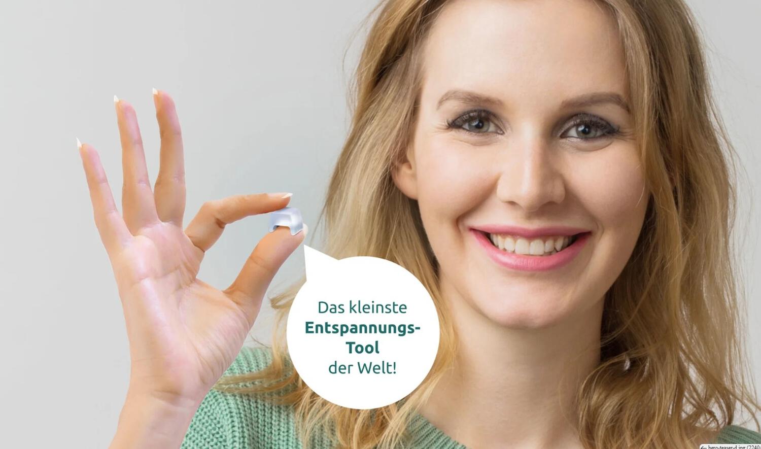 Frau zeigt TJ Motion