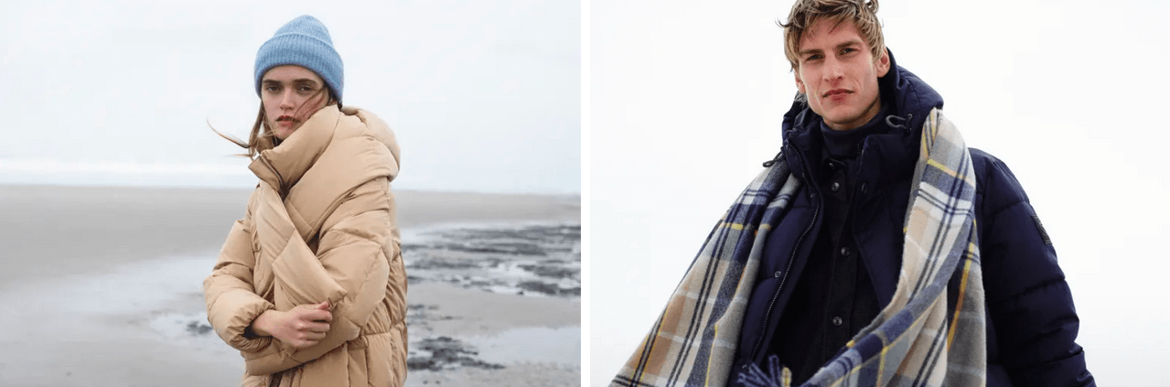 Models tragen Tom Tailor Jacken für Damen und Herren