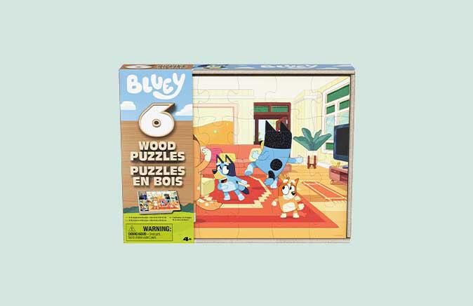 6-Pack Of Bluey Wood Jigsaw Puzzles