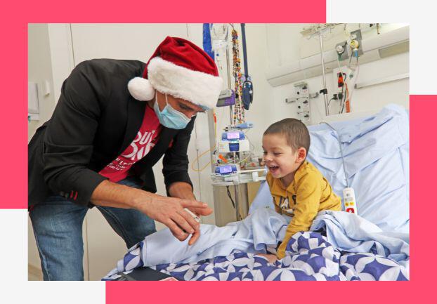 Fête de Noël en chambre avec Tout le monde contre le cancer